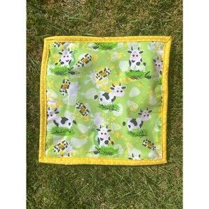 Happy Cows doll Blanket 15x15 inches